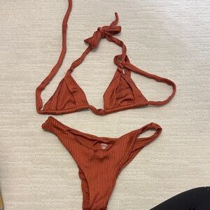 Monday Swimwear Rust Bikini - M top L bottom